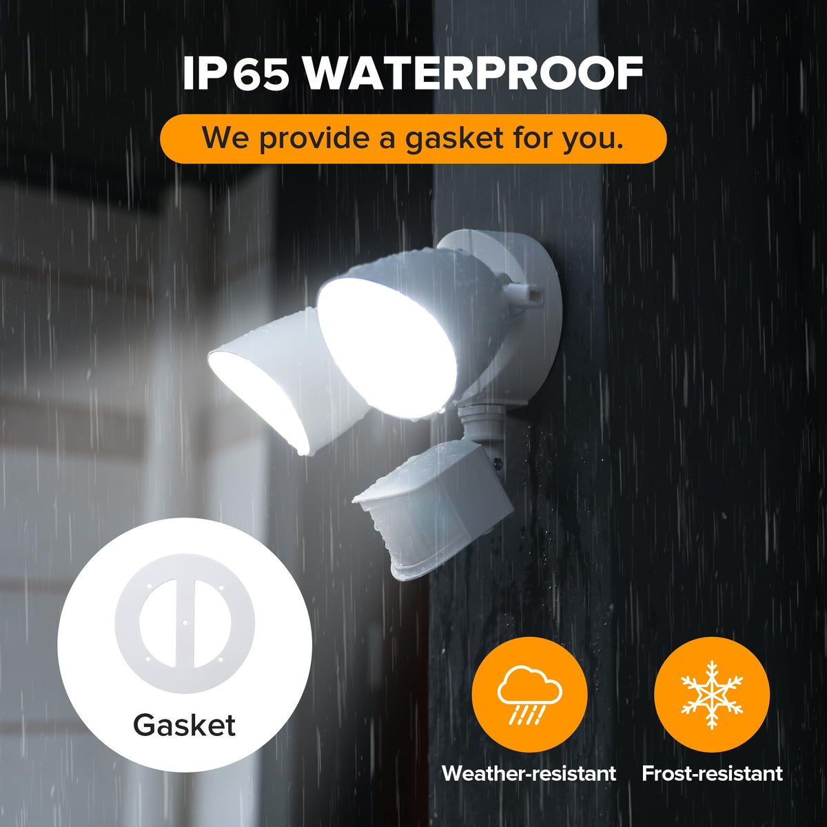 UME 5000K daylight flood lights offer bright, natural outdoor lighting