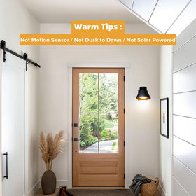 UME wall mount LED lights in black for exterior walls