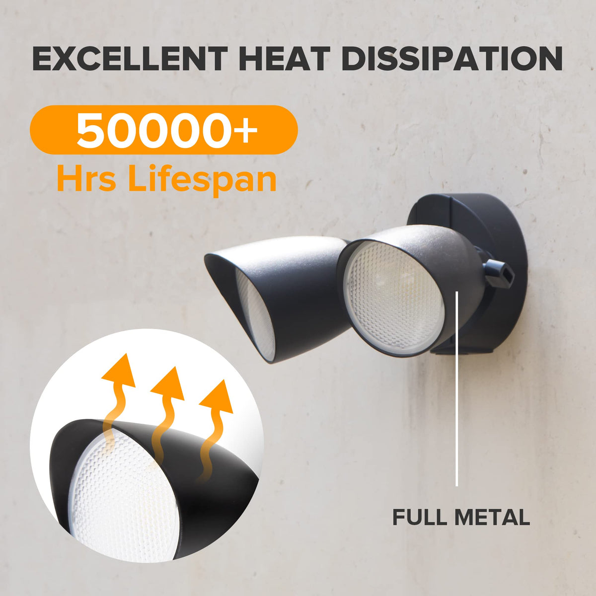 UME full-metal design ensures durable exterior performance against the elements.