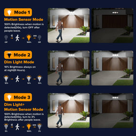 UME motion sensor capability detects up to 60 feet for enhanced outdoor safety.