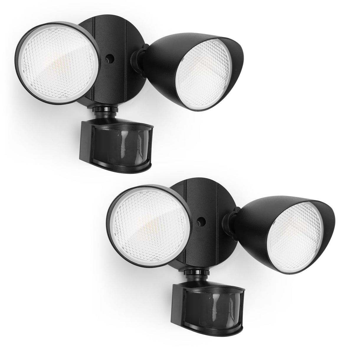 UME two pack 32W LED security light front view enhances porch visibility.