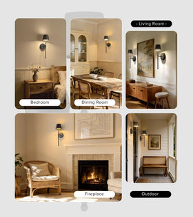 Cozy room ambience created with UME wireless sconces.
