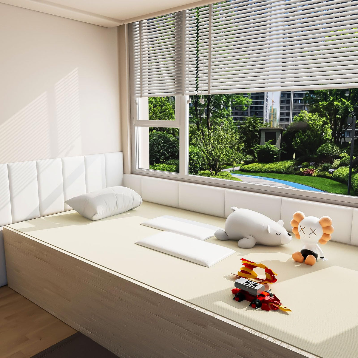 Umedol grey headboard panel adds modern color option for interiors