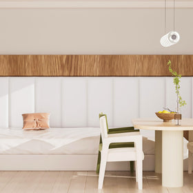 Umedol headboard panels in a living room decor setting
