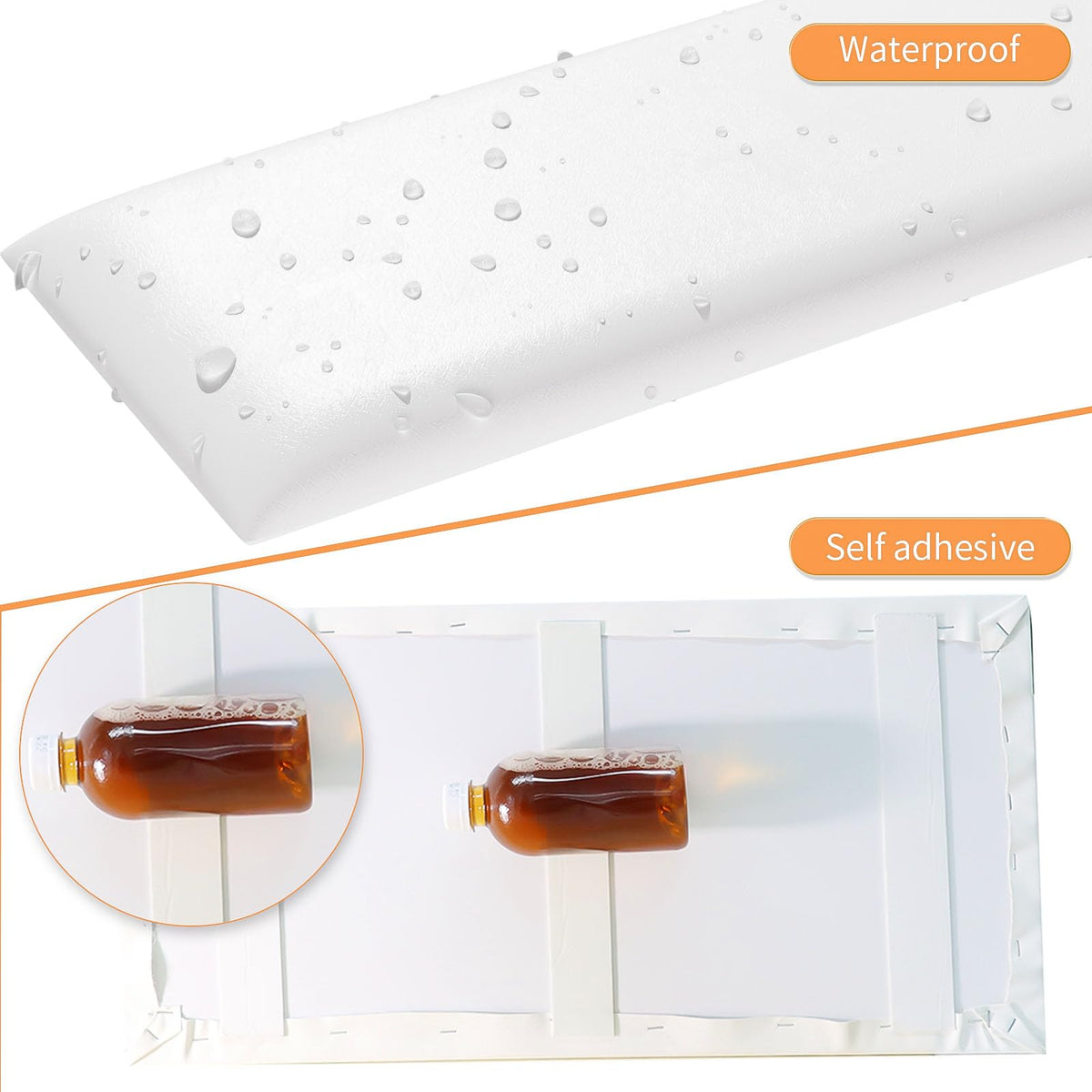 Umedol headboard with self-adhesive backing enables quick setup