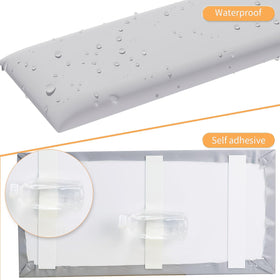 Self-adhesive back shown for simple, mess-free installation