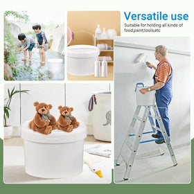UMETASS bucket used for arts and crafts projects like paint and glitter