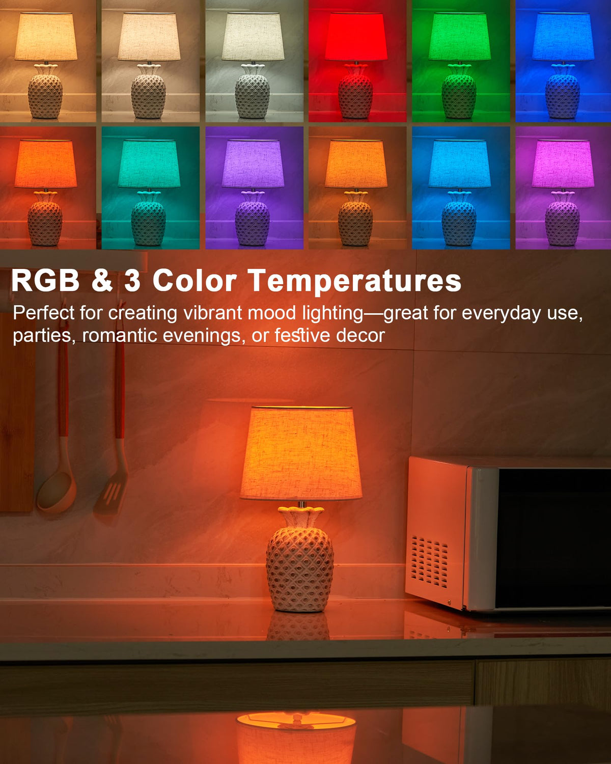 UMEXUS 360-degree adjustable lampshade showing flexible light direction