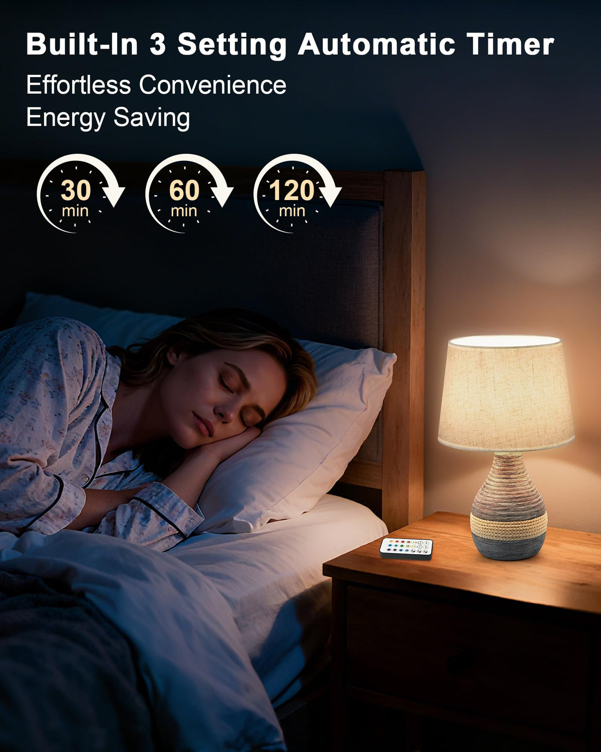 UMEXUS built-in timer function helps automate lighting for evenings.