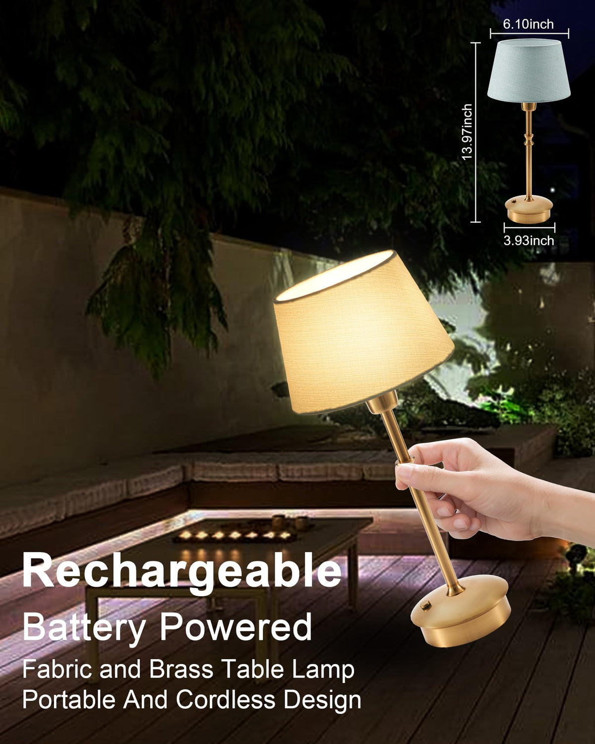 UMEXUS three-level dimming with touch control offers adjustable brightness for tasks or mood lighting.