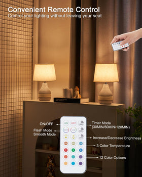 UMEXUS rechargeable 2500mAh battery provides up to 24 hours of light.