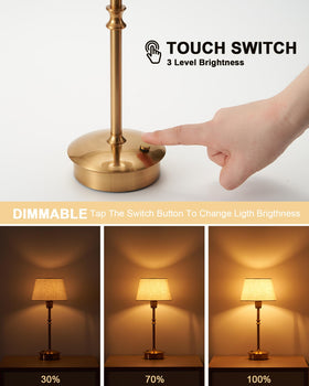 Compact UMEXUS lamp fits compact dining and side tables