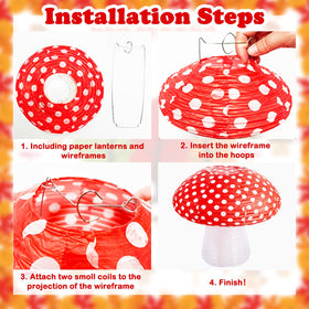 Umgozrz mushroom lantern 12in medium 2 adds layered visual interest