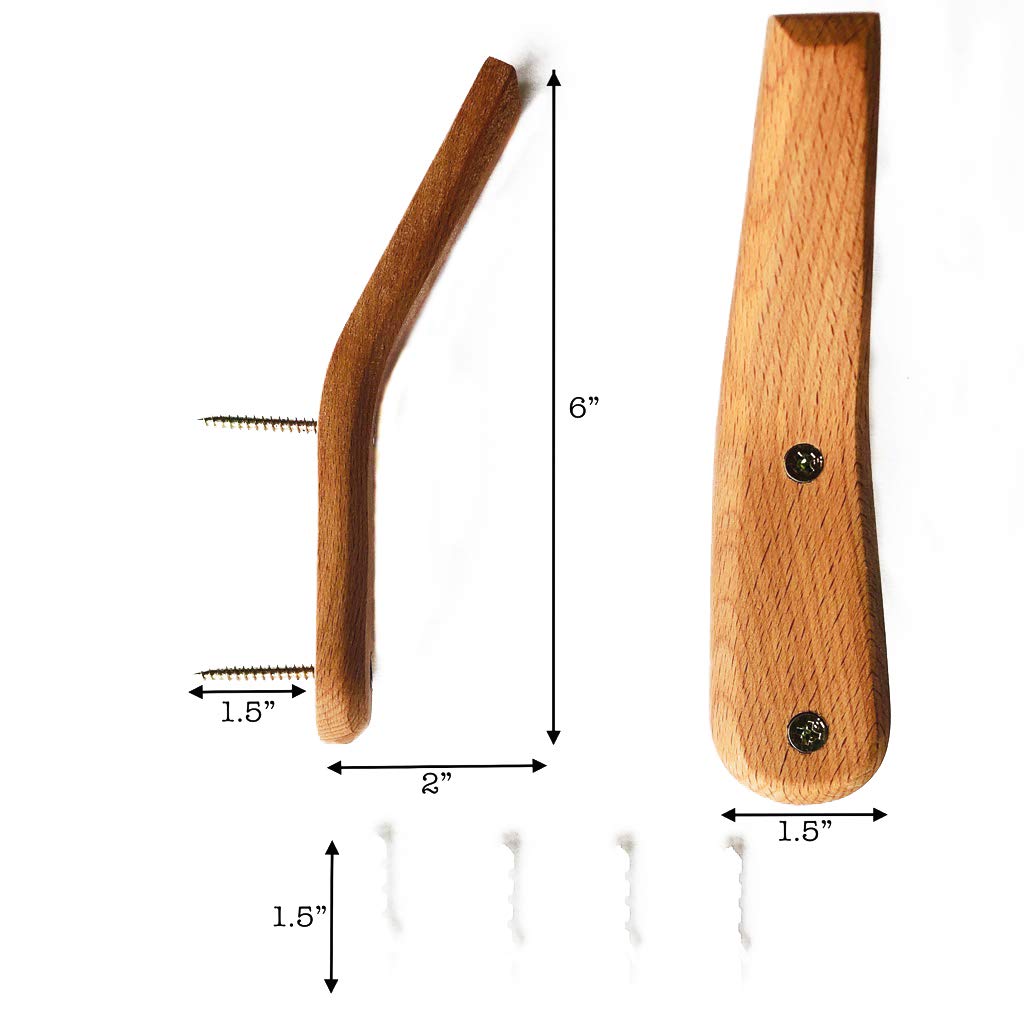 UMZi minimalist two-color beech hooks for versatile daily use.