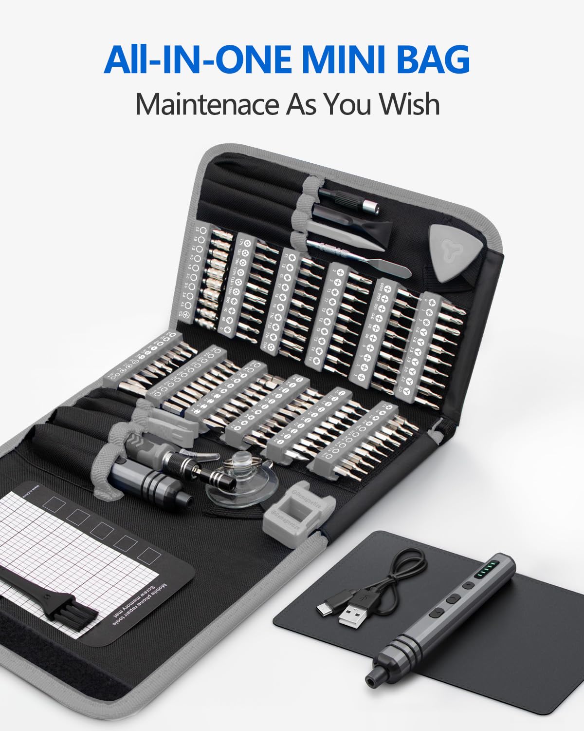 UnaMela 12 types fix tools included for versatile maintenance.