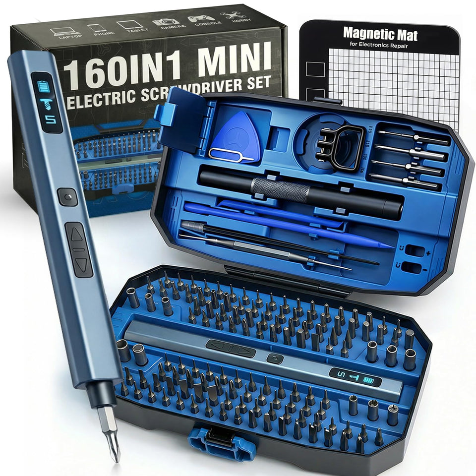 UnaMela mini electric screwdriver with compact design ideal for tight laptop spaces.