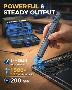 UnaMela USB-C fast charging keeps the tool ready for long sessions.
