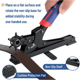 UNCO ergonomic non slip handle reducing fatigue during sessions