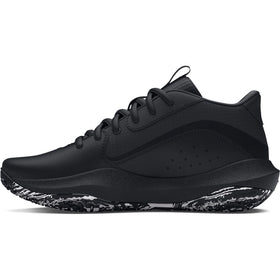 Under Armour Lockdown 7 grade-school shoe top view highlights durable construction.