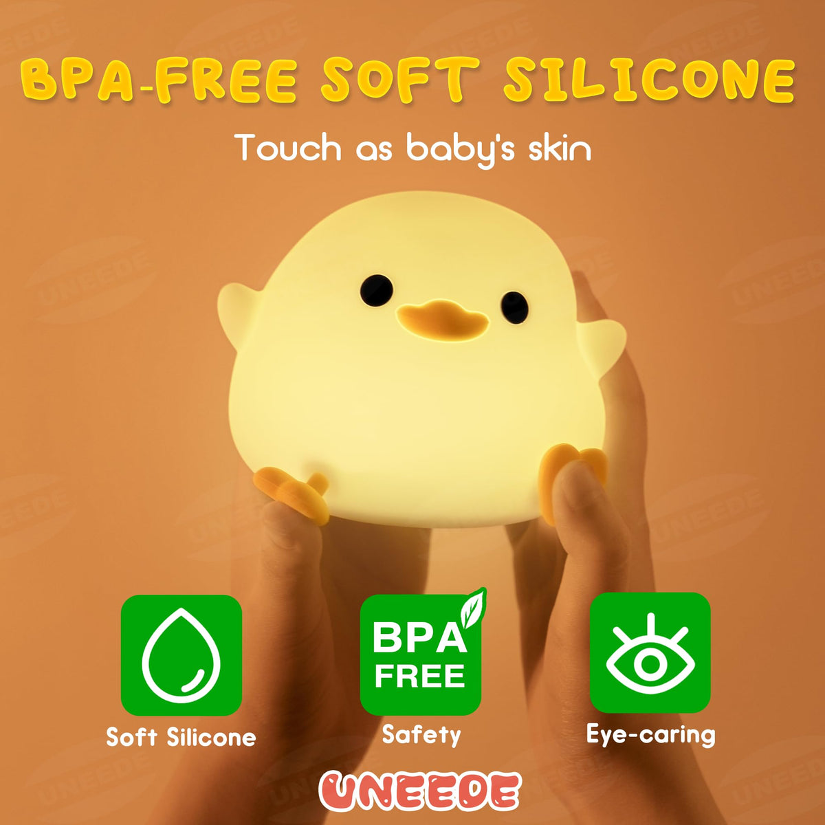 UNEEDE duck light with 20-minute timer saves energy during naps.