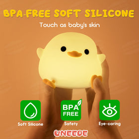 UNEEDE duck light with 20-minute timer saves energy during naps.