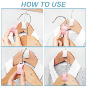 UNEFCYC hanger stack in white demonstrates heavy-duty support for bulky garments.