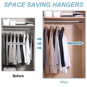 UNEFCYC plastic closet organizer highlighting compact storage in small rooms.
