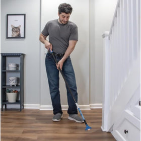 Unger floor scraper reversible blade shows dull side for smooth floors and can be swapped.