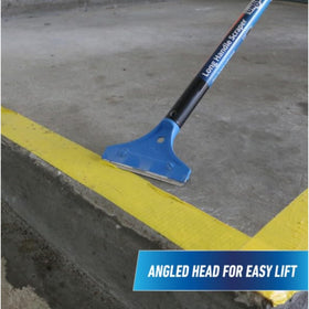 Unger floor scraper with safety cover storage keeps blade protected.