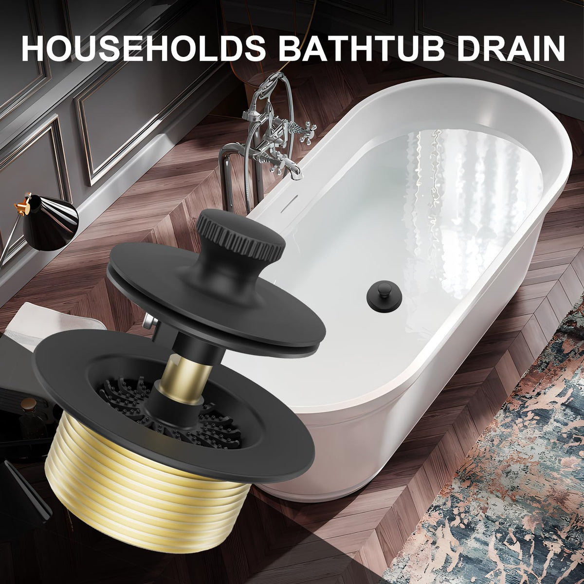 Uni-Green tub drain hair catcher preventing blockages during bath