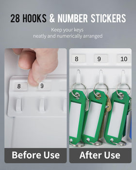 Uniclife 28-color key tags visible for quick color-coding and easy identification