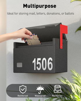 Uniclife flag and address number kit for outgoing mail and fast deliveries