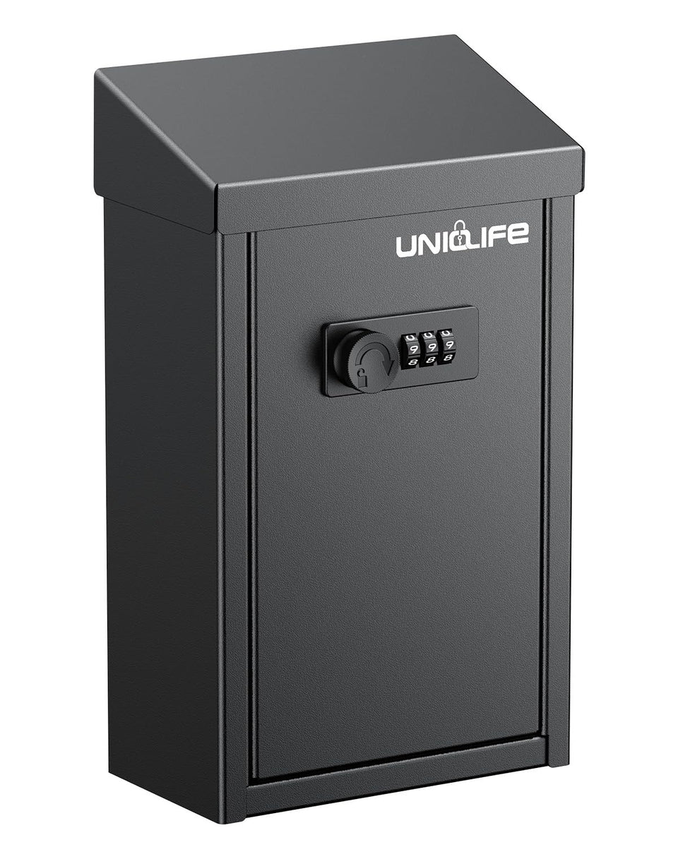 Uniclife key drop box exterior with wall mount for secure drop-offs