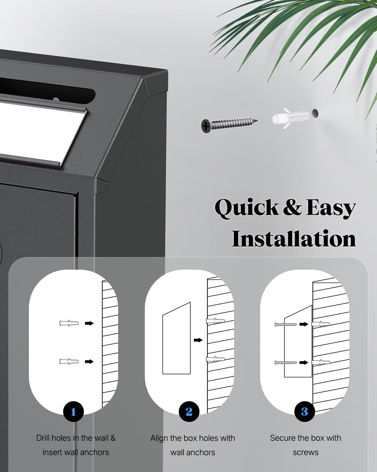 Uniclife outdoor-ready donation box demonstrates rugged weather-ready design.