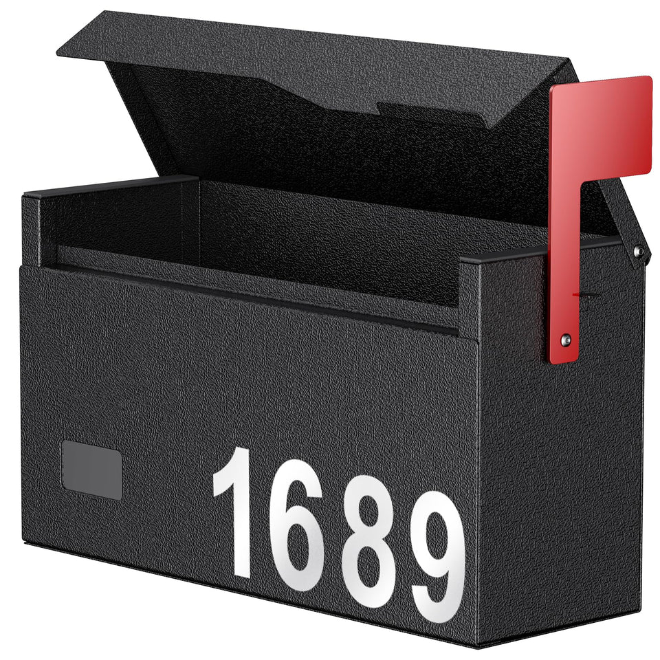 Uniclife outdoor wallbox top opening for quick mail drops