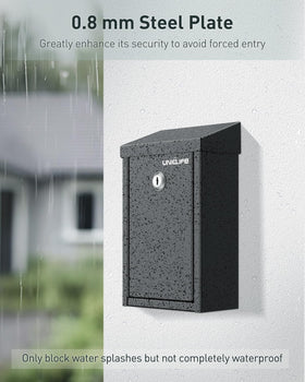 Uniclife wall-mount hinged design fits flush against walls and easy access.