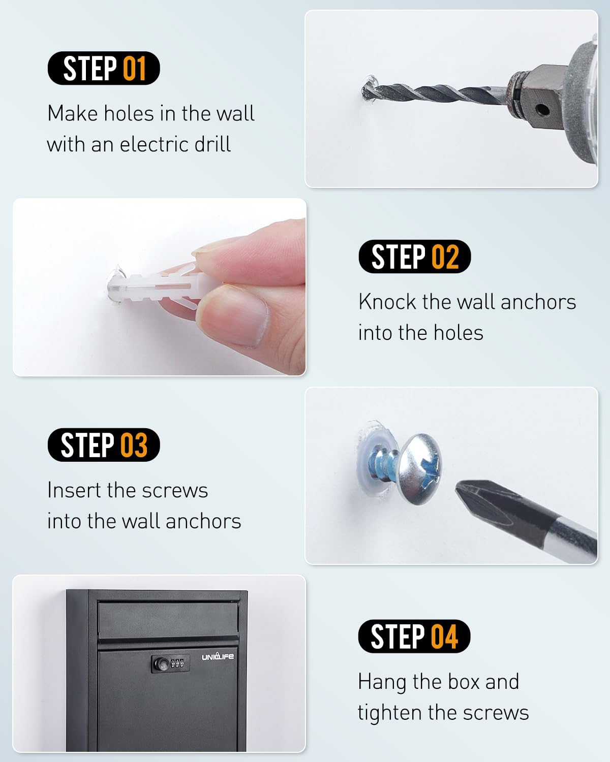 Uniclife 3-digit lock offers resettable security for deposits