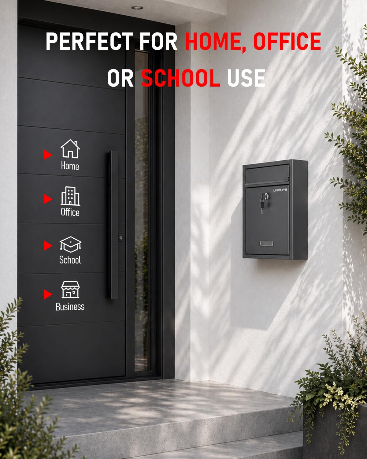 Uniclife durable steel frame provides sturdy outdoor performance.