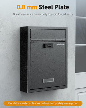 Uniclife durable steel construction resists prying and weather damage