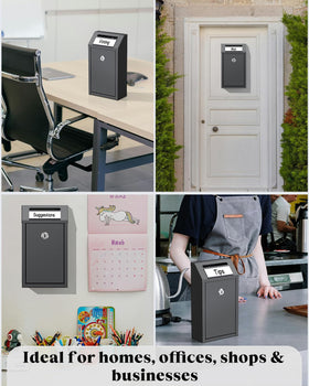 Uniclife wall-mount option saves counter space and keeps items organized.