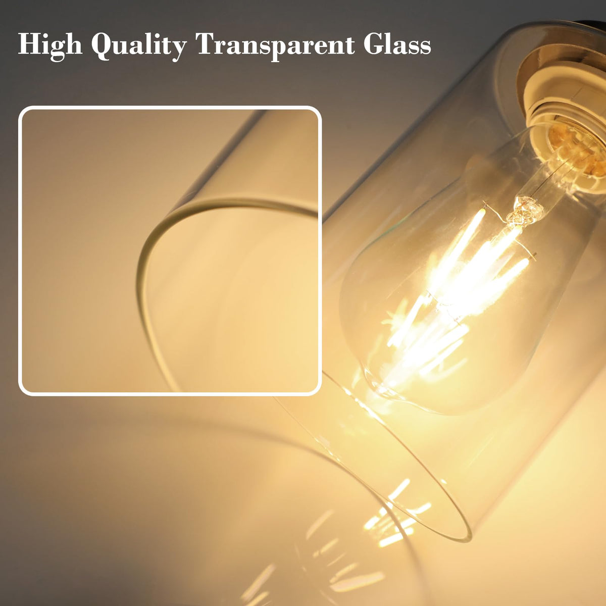 Unicozin wall sconce with clear glass shade brightens entryways and baths.