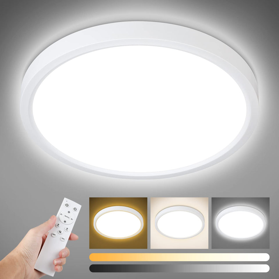 Unicozin dimmable ceiling light with remote control in a living room setting
