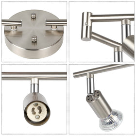 Unicozin eight 4W GU10 bulbs provide 400lm daylight white brightness.