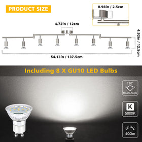 Unicozin foldable arm track light with adjustable angles for versatile room setups.