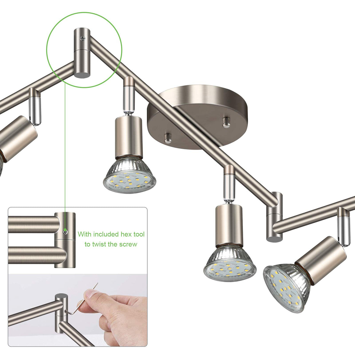 Unicozin indoor dry-location rated ceiling light supports versatile rooms.