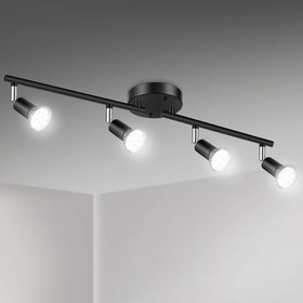 Unicozin LED 4-light track kit with a sleek rail for precise room illumination.