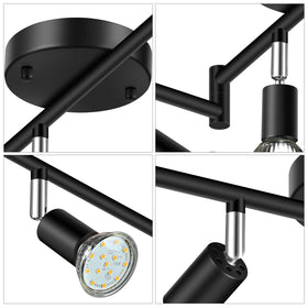 Unicozin track lights creating bedroom ambience with daylight color
