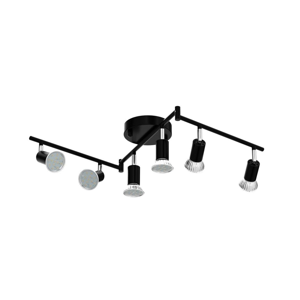 Unicozin matte black finish on track lighting for modern interiors