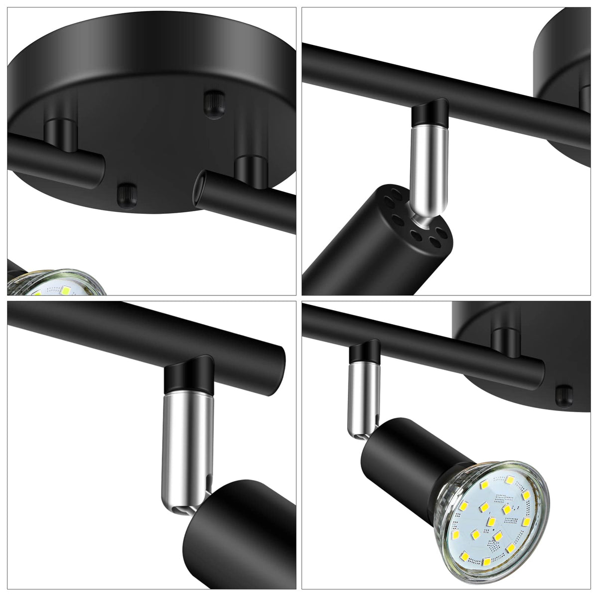 Unicozin matte black finish design suits modern or industrial interiors.