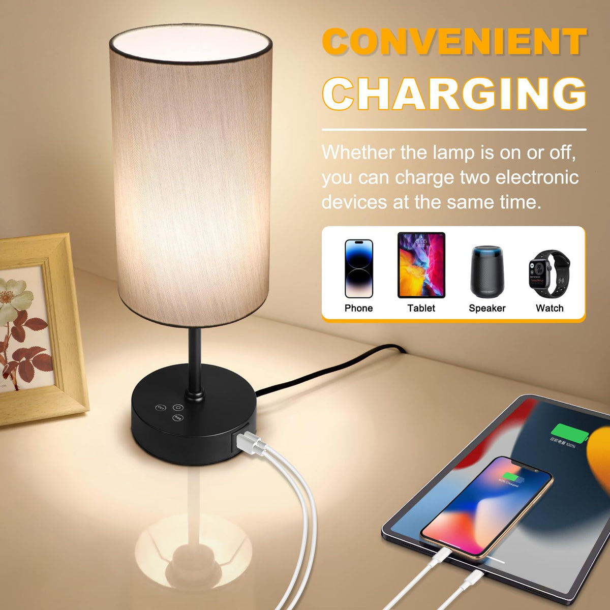Unicozin lamp provides up to 800 lumens with built-in 9 W LED.